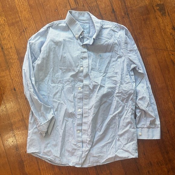 Classic Blue Checkered Dress Shirt - Picture 1 of 1